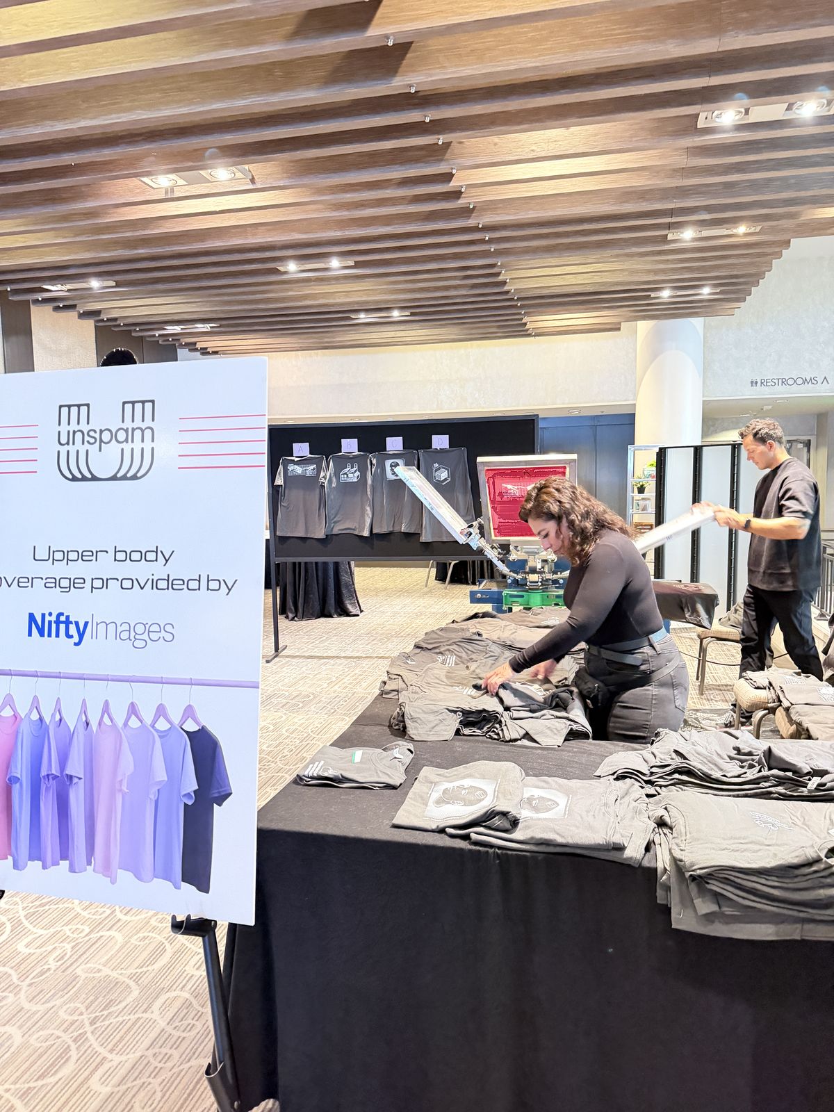 Live event printing at a Portland brand activations & pop-ups event