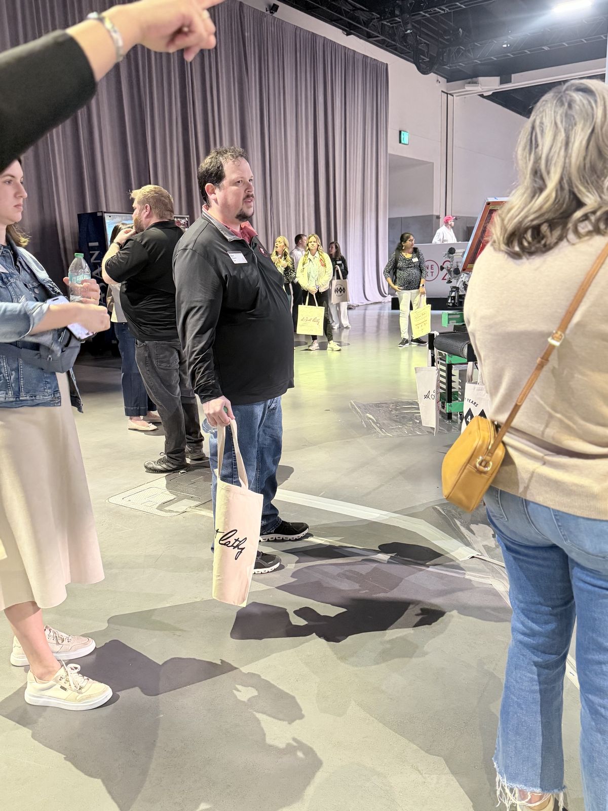 Merch Troop live printing — the line forms fast